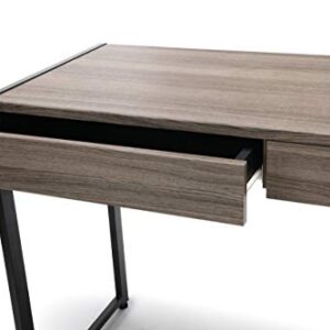 OFM ESS Collection 2-Drawer Office Desk, Driftwood