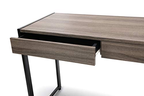 OFM ESS Collection 2-Drawer Office Desk, Driftwood