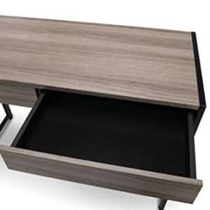 OFM ESS Collection 2-Drawer Office Desk, Driftwood