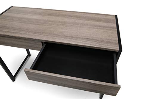 OFM ESS Collection 2-Drawer Office Desk, Driftwood