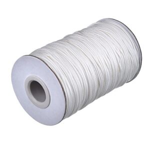 109 Yards/Roll White Braided Lift Shade Cord for Aluminum Blind Shade, Gardening Plant and Crafts (1.4 mm)