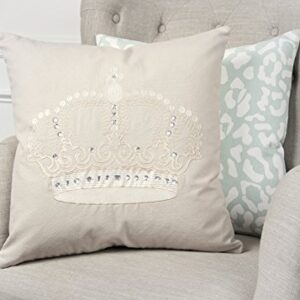 Rizzy Home T11064 Decorative Pillow, 20"X20", Light Blue