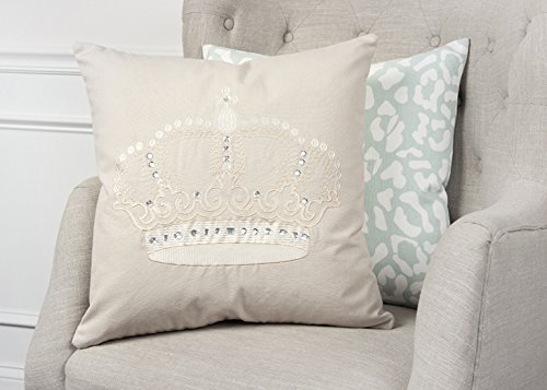 Rizzy Home T11064 Decorative Pillow, 20"X20", Light Blue