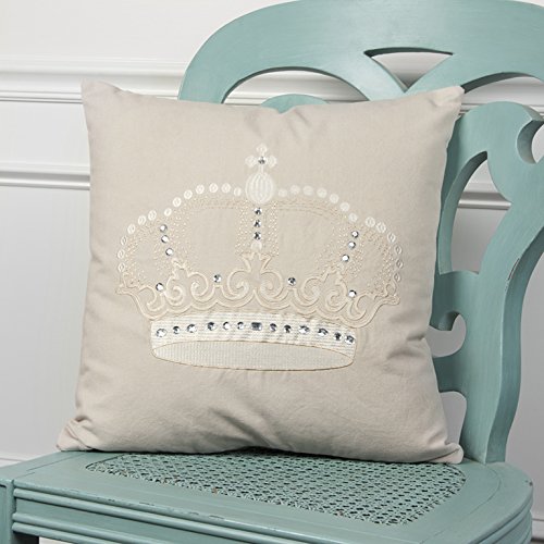 Rizzy Home T11064 Decorative Pillow, 20"X20", Light Blue