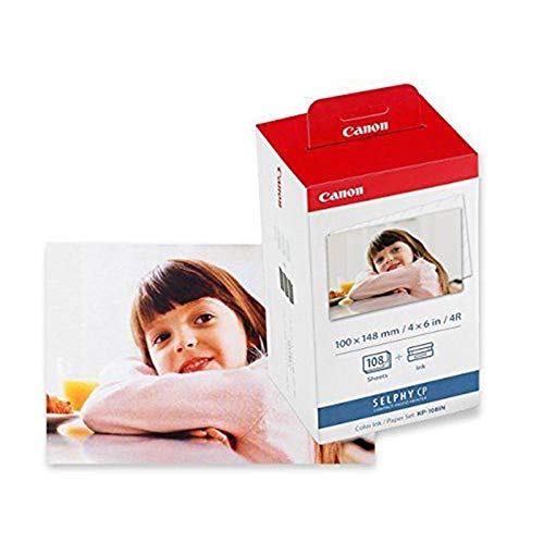 Canon KP-108IN Color ahPJNL Ink and 4 x 6 Paper Set, 108 Count (Pack of 3)