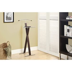 hawthorne ave bedroom valet - cappuccino/chrome metal