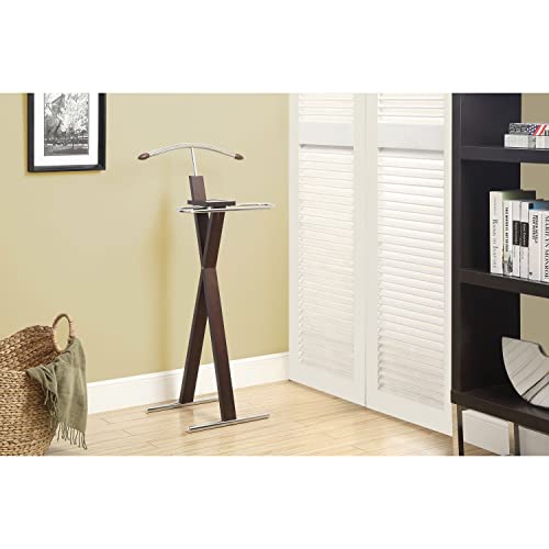 Hawthorne Ave Bedroom Valet - Cappuccino/Chrome Metal