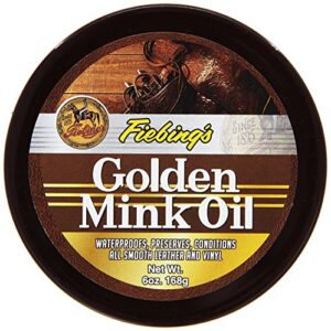 fiebing's golden mink oil leather preserver, 6 oz (2 pack)