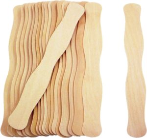 200 pcs jumbo wooden craft sticks pack - bulk popsicle sticks for arts & crafts projects, holiday ornament crafting, ice cream, waxing