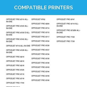 LD Products Compatible Replacements for HP 952XL Ink Cartridges 952 XL HY (2 Pack, Black) Compatible with OfficeJet 7740, 8702, 8715 / OfficeJet Pro 7740, 8210, 8216, 8218, 8710, 8714, 8716, 8717