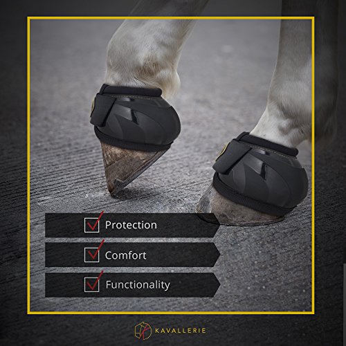 Kavallerie PRO-K Soft No Turn Bell Boots Ultimate Hoof Protection, with Anti-Spin Fastening System, Durable & Prevents Overreaching