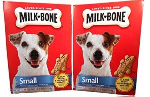 milk-bone 084282984616 traditional bone shaped biscuits (small) for dogs, 24 oz (2 pack), 1.5 pound (pack of 2), 48 ounce