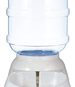 Amazon Basics Gravity Pet Waterer for Dogs and Cats, Small, 1 Gallon Capacity, Gray