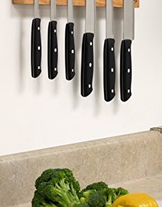 Magnetic Knife Strip w XL 18" Design- Powerful Magnet Wooden Knife Rack for Easy Wall Mounting- Secure your Knives and Utensils and Free Up Space