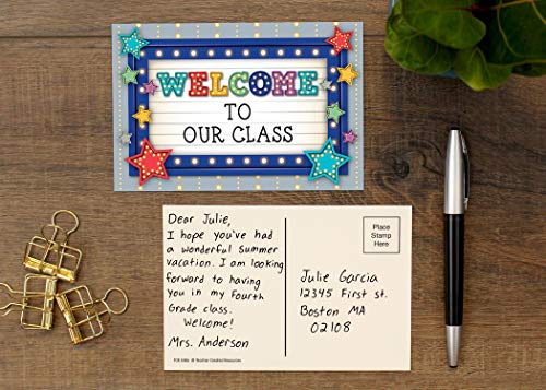 Teacher Created Resources Marquee Welcome Postcards, Multi, Model:5486