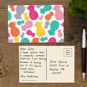 Teacher Created Resources Tropical Punch Pineapples Postcards