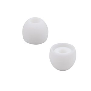 ALXCD Ear Tips for LG Tone Platinum HBS 1100 Earphone, XS/S/M/L 4 Sizes 8 Pairs Soft Silicone Replacement Earbud Tip, Fit for LG HBS1100 HBS-1100 LG Tone Platinum HBS 1100 [8 Pair] (White)