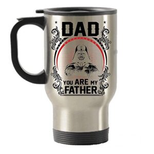 spreadpassion dad you are my father stainless steel travel insulated tumblers mug - dad travel mug - dad insulated tumbler- father's day gift idea