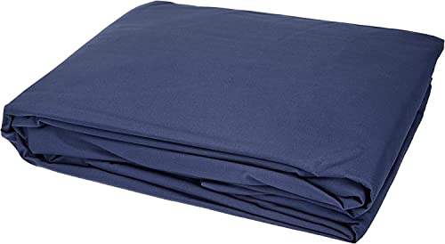 AmazonBasics everyday 100% cotton Fitted Sheet, True Navy 90 x 190 x 30 cm