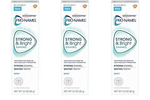 Sensodyne Pronamel Strong and Bright Mint Toothpaste, 3 Ounce (Pack of 3)
