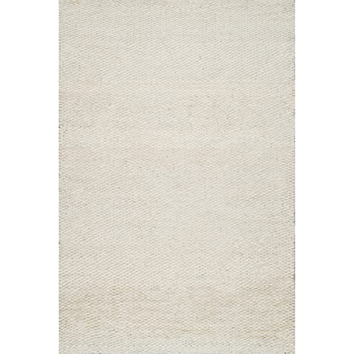 nuLOOM Hailey Hand Woven Jute Area Rug, 8' x 10', Off-white