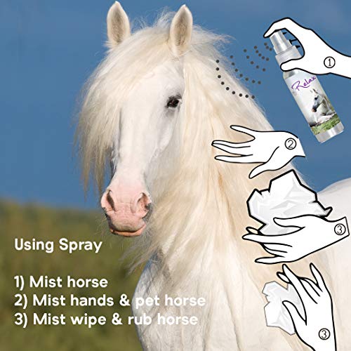 The Blissful Horses Relax Spray Aromatherapy All Natural Support for Your Horse's Anxiety