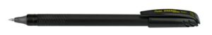 pentel energel flash! liquid gel stick pen, (0.7mm) medium line, metal tip, black ink, 12 pack (bl417-a)