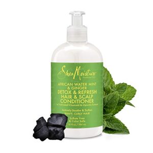 sheamoisture hair & scalp clarifying conditioner for curls african water mint paraben free 13 oz