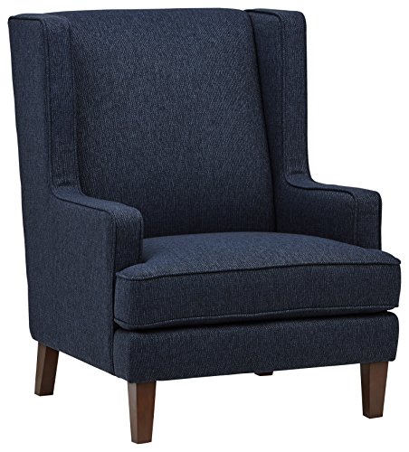 Amazon Brand – Stone & Beam Highland Modern Living Room Wingback Accent Chair, 31.9"W, Denim