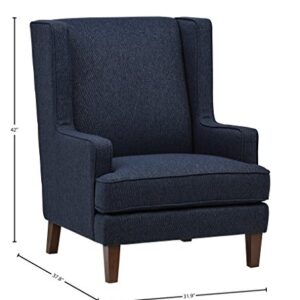 Amazon Brand – Stone & Beam Highland Modern Living Room Wingback Accent Chair, 31.9"W, Denim