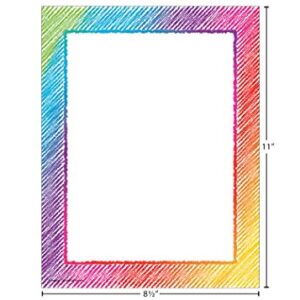 Teacher Created Resources® Colorful Scribble Computer Paper, 50 Sheets, 8.5 inches X 11 inches