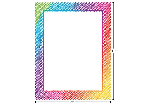Teacher Created Resources® Colorful Scribble Computer Paper, 50 Sheets, 8.5 inches X 11 inches