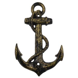 herngee nautical anchor hooks antique bronze cast iron decorative wall hook, treasures of the caribbean islands (1)