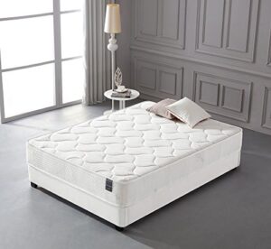 oliver smith - organic cotton - 10 inch - comfort firm sleep - cool memory foam & pocket spring mattress - green foam certified - full