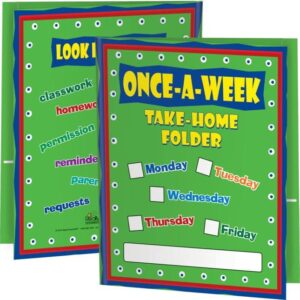 once-a-week take-home folders