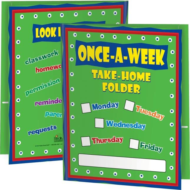 Once-A-Week Take-Home Folders