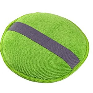 Glart 43PP Microfibre Hand polishing Sponge Set of 3, 130x25 mm, Wax applicator pad for waxes, Polishes, Paint Cleaner, car Polish, Instead of polishing Machine