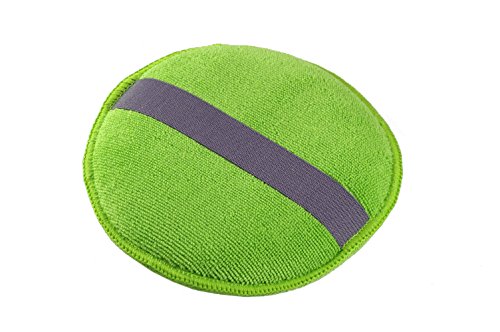 Glart 43PP Microfibre Hand polishing Sponge Set of 3, 130x25 mm, Wax applicator pad for waxes, Polishes, Paint Cleaner, car Polish, Instead of polishing Machine