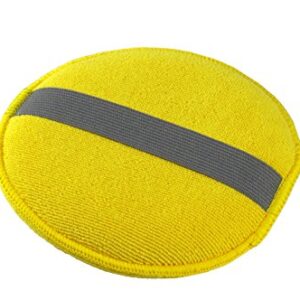 Glart 43PP Microfibre Hand polishing Sponge Set of 3, 130x25 mm, Wax applicator pad for waxes, Polishes, Paint Cleaner, car Polish, Instead of polishing Machine