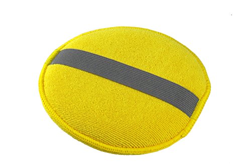 Glart 43PP Microfibre Hand polishing Sponge Set of 3, 130x25 mm, Wax applicator pad for waxes, Polishes, Paint Cleaner, car Polish, Instead of polishing Machine