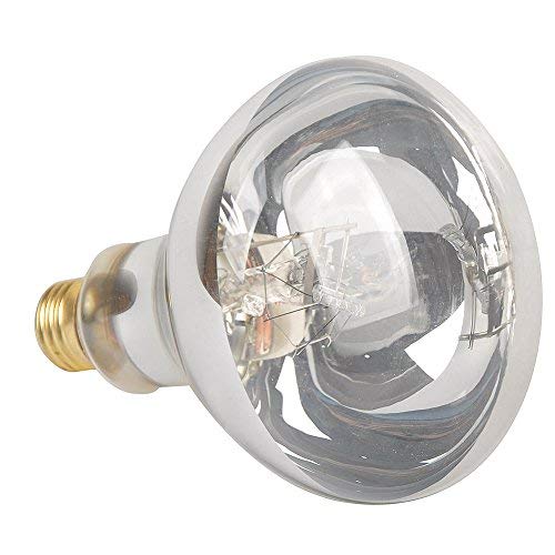 LUCKY HERP Reptile UVA UVB Mercury Vapor Bulb Lamp,Screw Thread,160 Watt (Clear)