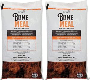 bone meal steamed powder for dogs and cats 2 pack total 2 pounds from upco bone meal made in usa