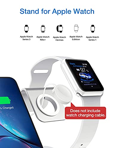 Bestand 3 in 1 Stand Holder for iPhone Mobile Phone iWatch Apple Watch and Charging Stand Station for Airpods Only (Patented, Airpods Charging Case Not Included)