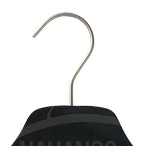 NAHANCO Equinox Wooden Shirt Hanger, 17" - High Gloss Black, 50/CTN