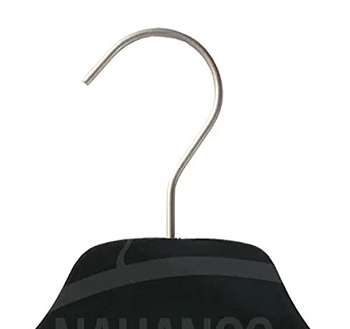 NAHANCO Equinox Wooden Shirt Hanger, 17" - High Gloss Black, 50/CTN