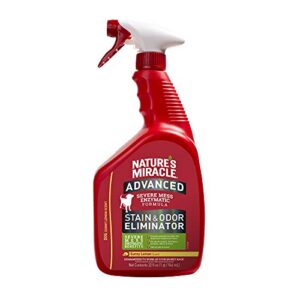 Nature's Miracle Advanced Dog Stain and Odor Eliminator Spray, Spot Stain and Pet Odor Remover, Sunny Lemon Scent, 32 fl Ounce