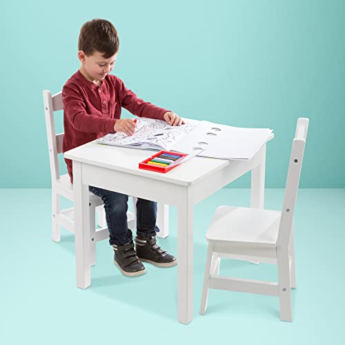 Melissa & Doug Wooden Table & Chairs - White