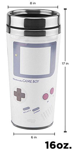 Nintendo OFFICIAL Retro Game Boy PREMIUM Travel Mug GIFT (BPA-Free) Nintendo Merchandise & Accessories