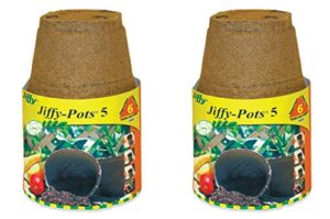 plantation products jp508 round peat pot, 5-inch, 6-pack (2)