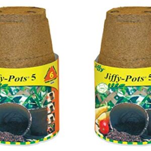 Plantation Products Jp508 Round Peat Pot, 5-Inch, 6-Pack (2)